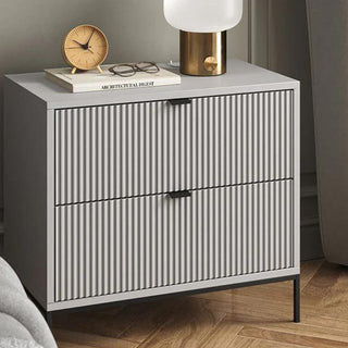 Shop nightstands and bedside tables with sleek design and ample storage space, perfect for modern bedroom décor.