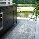 Durable Azulejo Jade Runner Rug in Hallway & Kitchen