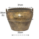 Bali Metal Planter Pot Dimensions