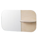 Birch Horizontal Mirror with shelf