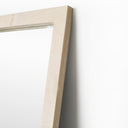 Floor Mirror Birch Wood Frame