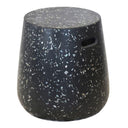 Black Terrazzo Stool | Side Table - Woodka Interiors