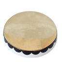 large Black and White Cake Stand gold design on top base
