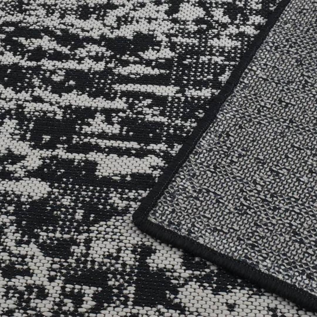 Azulejo Black Area Rug - Woodka Interiors