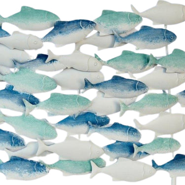 Blue & Green School Of Fish On Stand