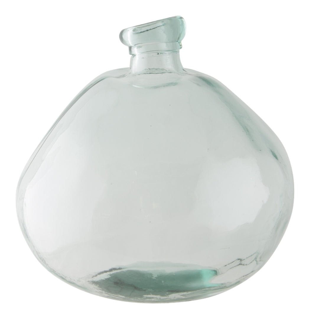 large glass vase in a bubble shape
