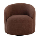 The Camelot Swivel Chair combines comfort and movement in a deep-toned fabric