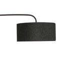 Cantilever Floor Lamp Charcoal Drum Shade