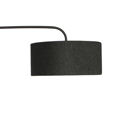 Cantilever Floor Lamp Charcoal Drum Shade