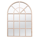 Arched Windowpane Wall Mirror