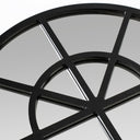 Arched windowpane wall mirror with arched frame