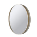 Round mirror in gold frame