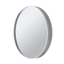 Classic White Round Mirror