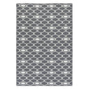 Connection Grey Reversible Rug with honeycomb pattern, perfect for modern living rooms.
