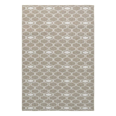 Connection Sand Reversible Rug with natural light brown tones