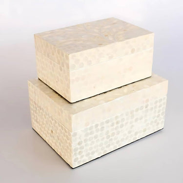Small and large Creavory Decorative Box Set, versatile storage for jewellery, stationery, keepsakes, and more