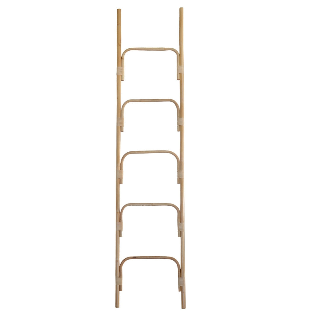 200cm bamboo ladder for towels or throw blankets