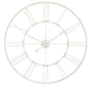 cut out wall clock in white