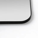 Deep Frame Black Rectangle Mirror rounded edges