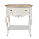 Distressed Bedside Table | Vintage Wooden pedestal with one drawer