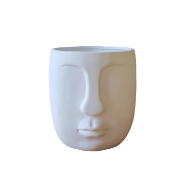 Ceramic face planter