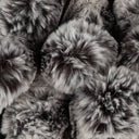 Furrow Faux Fur throw blanket in wolf colour gift blankets for home decor or bed.