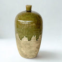 Sculptural decorative green dipped vase perfect for a single stem or minimal floral arrangement