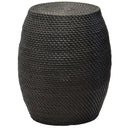 Harmony Rattan Drum Stool - Black | Modern Rattan Furniture