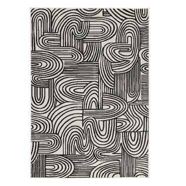 Kinky Area Rug in Black Sails