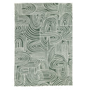 Green and white outdoor rug from the Kinky collection