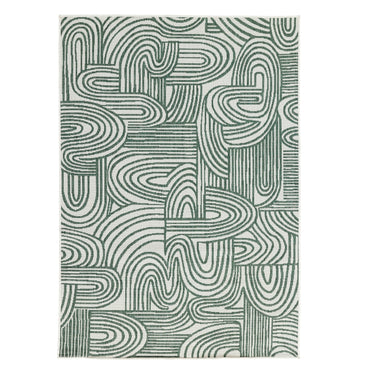 Kinky rug in green bay reversible design for indoor and outdoor use