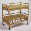 Kokomo Rattan Serving & Drinks Trolley by Woodka Interiors