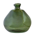 Large Balloon Green Glass Vase by Woodka Interiors