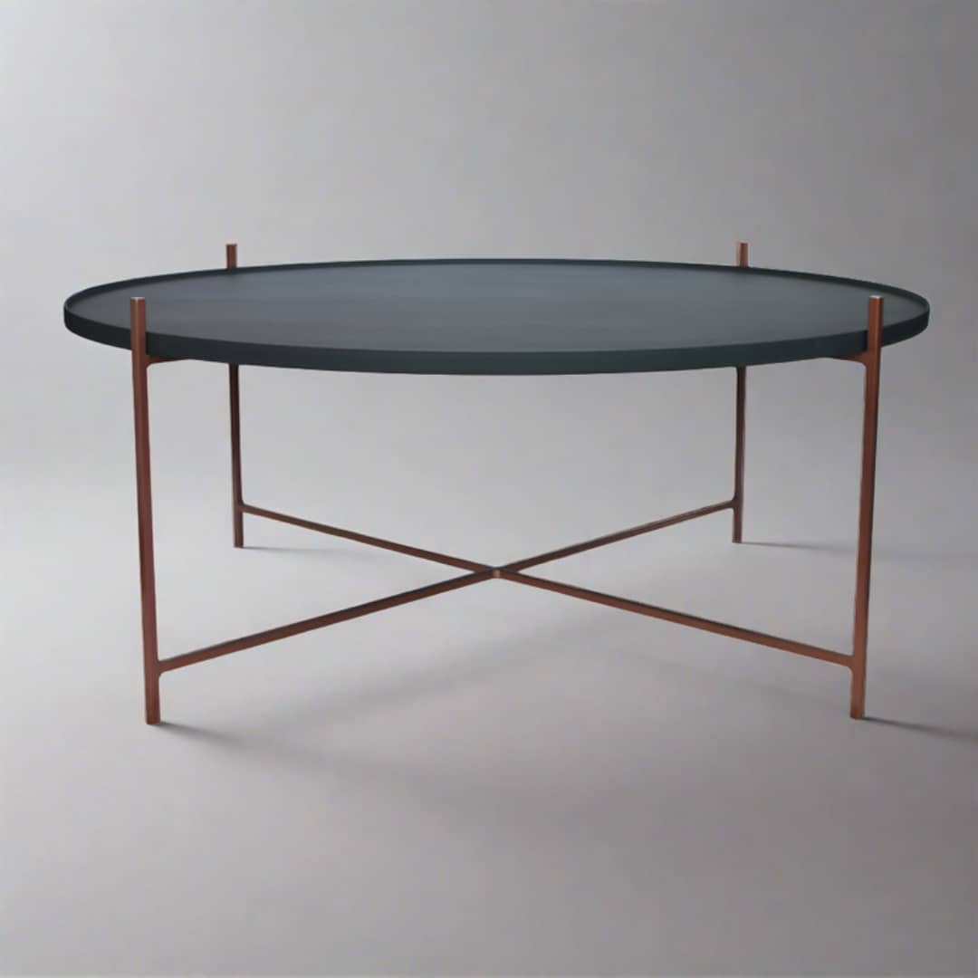Lavish Floating Coffee Table Copper - Stylish Metal Furniture Piece for Living Room Decor