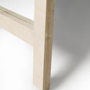 Floor Mirror Birch Wood Frame Leaning