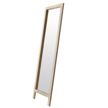 Leaning Floor Mirror in Birchwood