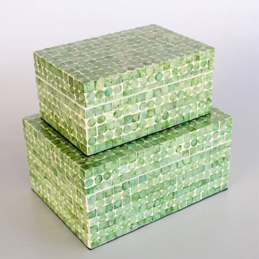 Limira Decorative Box Set by Woodka Interiors home decor store in South Africa | Best capiz Decor