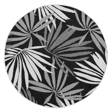 Miami Round Outdoor Rug in Eclipse