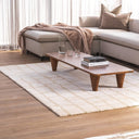 Neutral modern rug in pumice colour for living rooms