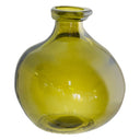 Mini Bubble Recycled Glass Vase Olive