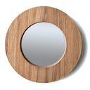 Compact decorative wall mirror with blackwood frames for home interior.