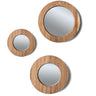 3 Pack mini wall mirrors decorative with Australian blackwood frame