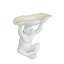resin monkey candle holder holding a bowl for tealight candle