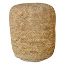 Handwoven Natural Pouf. Ideal for Footrest or Extra Seat