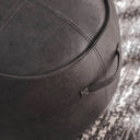 Close-up of Nero Boulder Stool by woodka Interiors