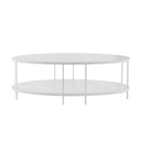 Orbit Oval Coffee Table White