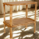 Rattan Side Table – Stylish & Functional Two-Tier Design