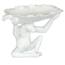 Resin Monkey Bowl with a sitting monkey holding a banana leaf.