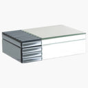Ross jewellery box with reflective finish