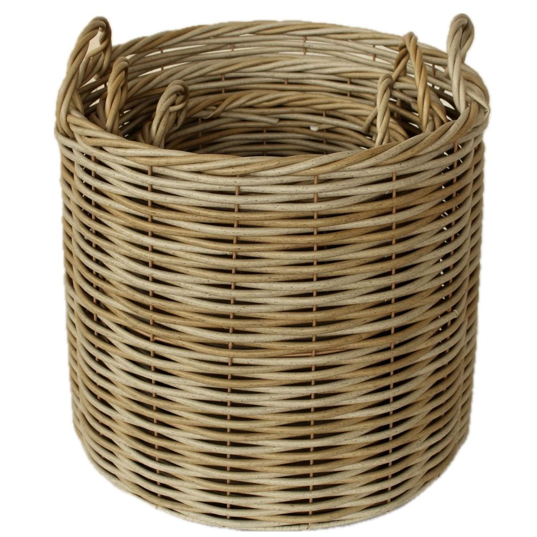 Natural nesting rattan baskets – indoor or outdoor use